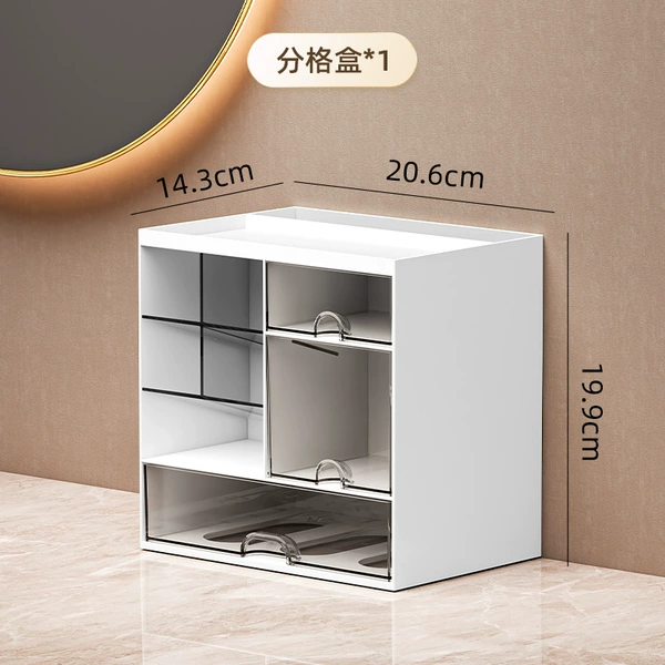 White + transparent black (combination cabinet)