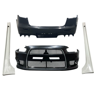 Lancer Modified Parts Taiwan-Made One-Piece Big Surrounded - set-evo-front-bumper-gtr-side-skirts
