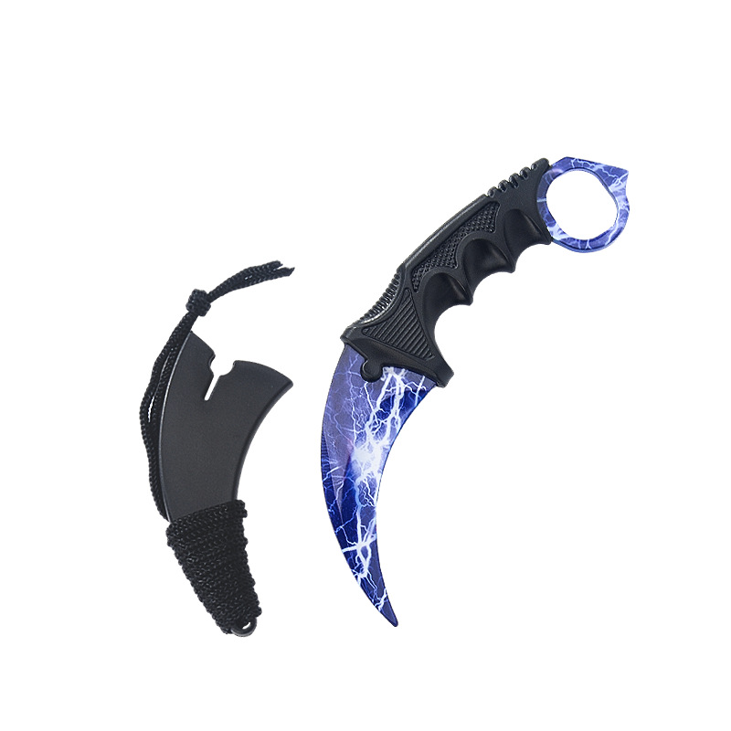 Blue Lightning + cubierta de cuchillo de cuerda