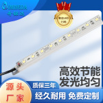 低压12V灯带橱柜衣柜货架灯珠宝柜冰柜LED硬灯条防水可加磁铁批发