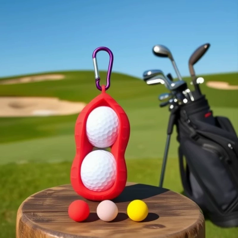 Amazon Spot Golf Peanut Silicone Ball Bag Golf Accessories Tool Belt Bag Silicone Small Ball Bag