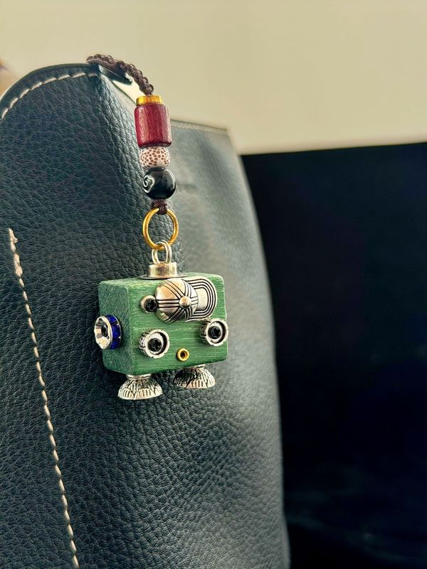 手作り diy パンクバッグペンダントロボット携帯電話チェーンキーホルダートレンディなペンダントペンダントナイトマーケットの屋台|undefined