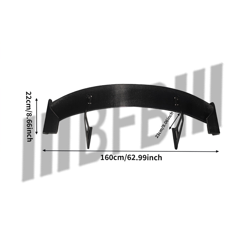 Suitable for the new Subaru BRZ and Toyota GR86, carbon fiber rear spoiler, Type-R style fixed wing rear diffuser