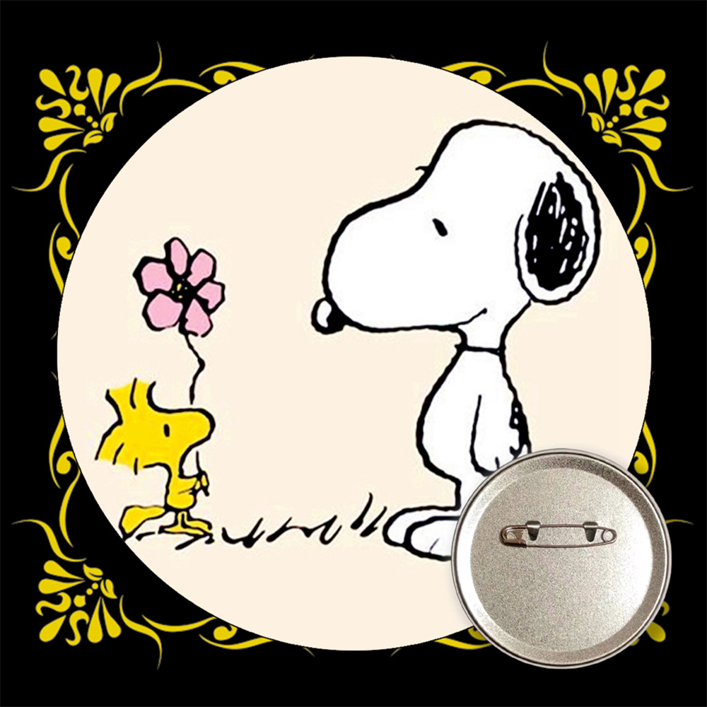 Snoopy bar transfronterizo insignia broche de estaño metal medallas conmemorativas anime periferia al por mayor