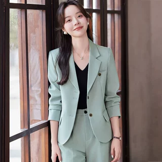 GDX1551西装套装女2024春秋新气质小香风干练气质女装套装工作服