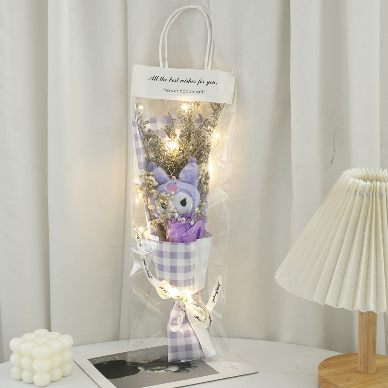 520 Día de San Valentín Nueva muñeca de bolsa Coulomi Ramo de jabón de rosa Regalo para novia masculina y esposa