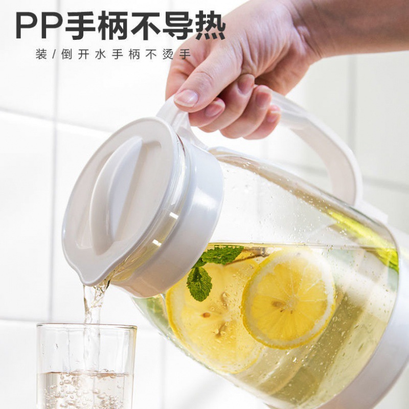 household Cool water bottle pot  Glass kettle capacity Warm Plain boiled water teapot suit Tie pot