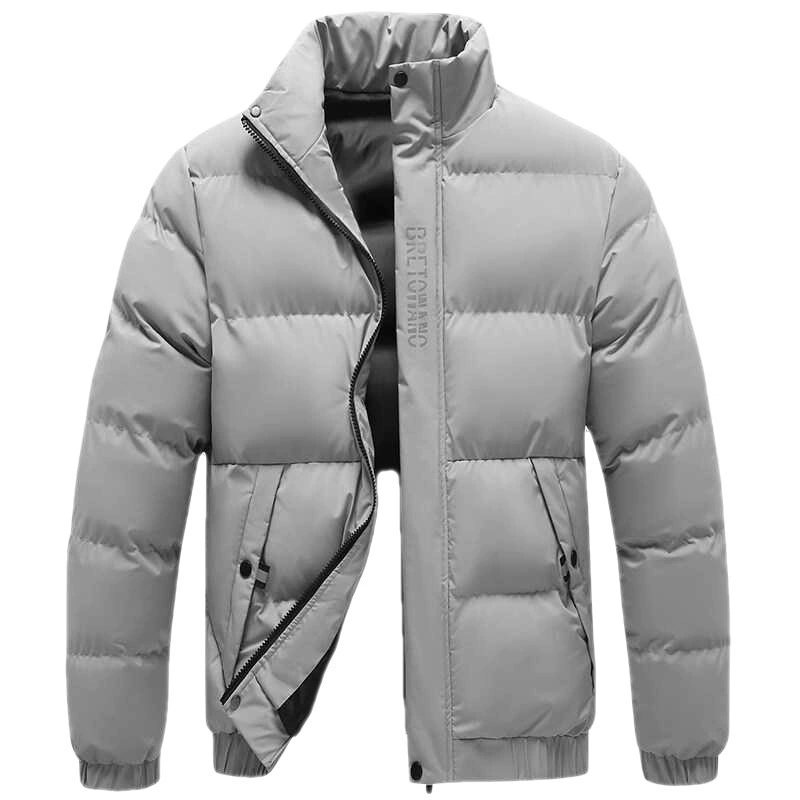 Down jacket with down, increased thickness
