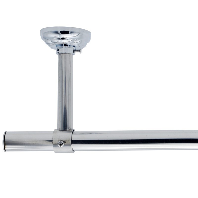 Peiqing Clothes Rod Suspension Balcony Top Clothes Rod Stainless Steel Lift Accessories 25/32 Round Tube Flange Top Base