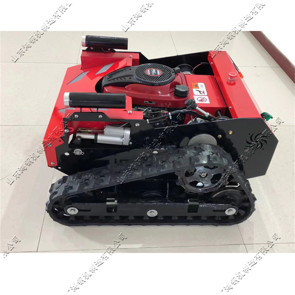 履带遥控式割草机 果园农林智能除草设备 小型蔬菜大棚剪草机