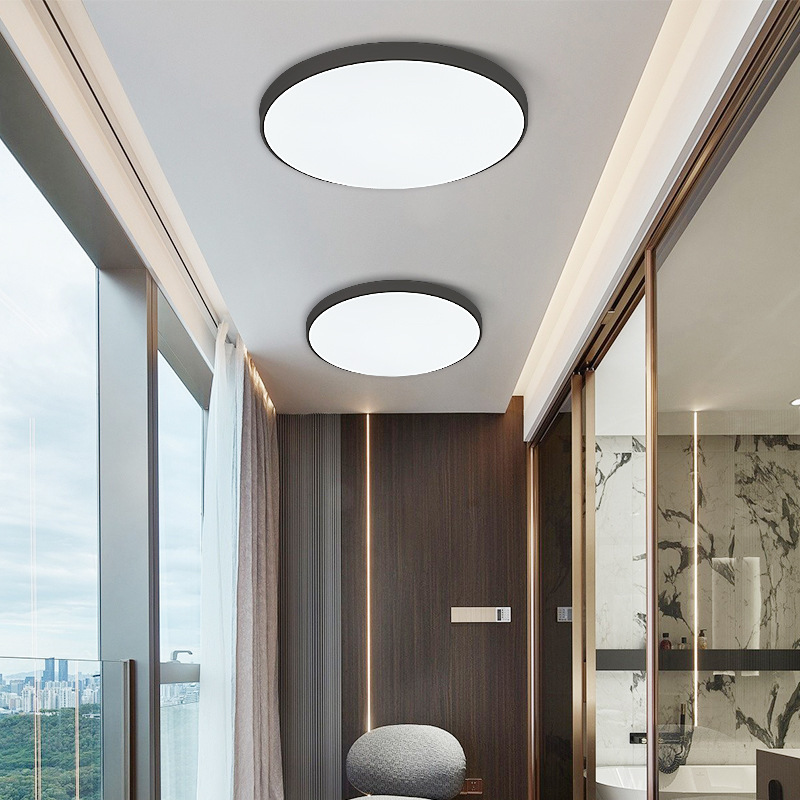 lámpara de techo led simple y creativa lámpara de pasillo de corredor doméstica moderna lámpara de balcón redonda lámpara de habitación lámpara de dormitorio