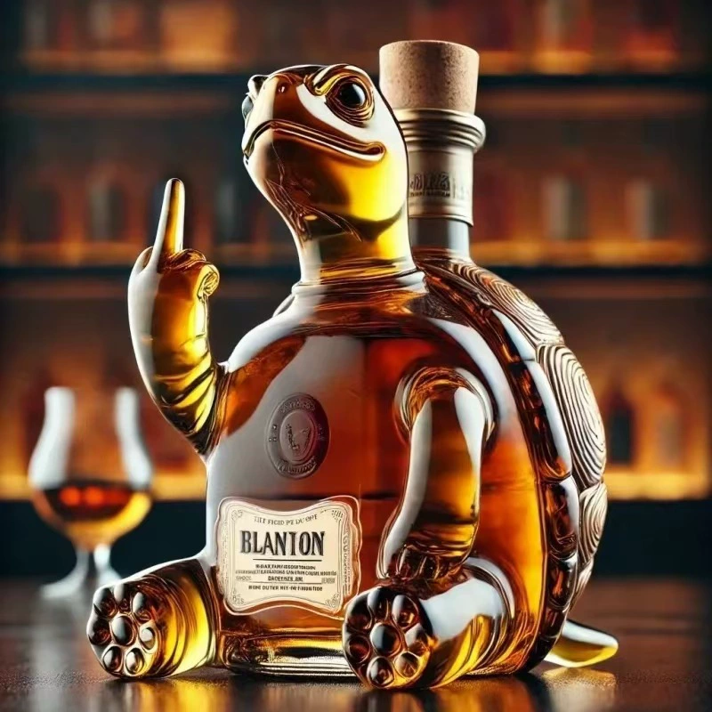 Граница Funny French Bulldog Whiskey Bottle Funny French Bulldog Whiskey Bottle