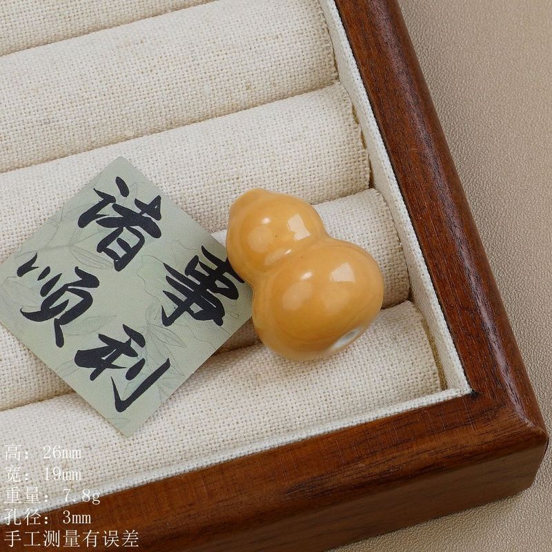 景德镇高温陶瓷多彩寓意小葫芦饰品配件创意手工diy配饰厂家直销|undefined