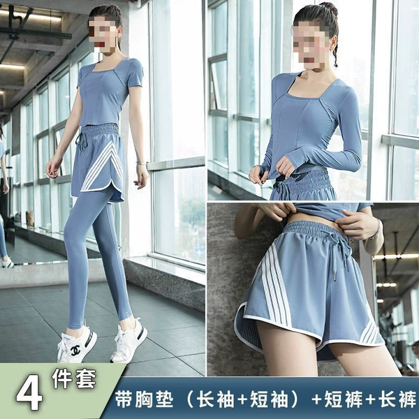 Long-sleeve, shorts, blue trousers, with short sleeve