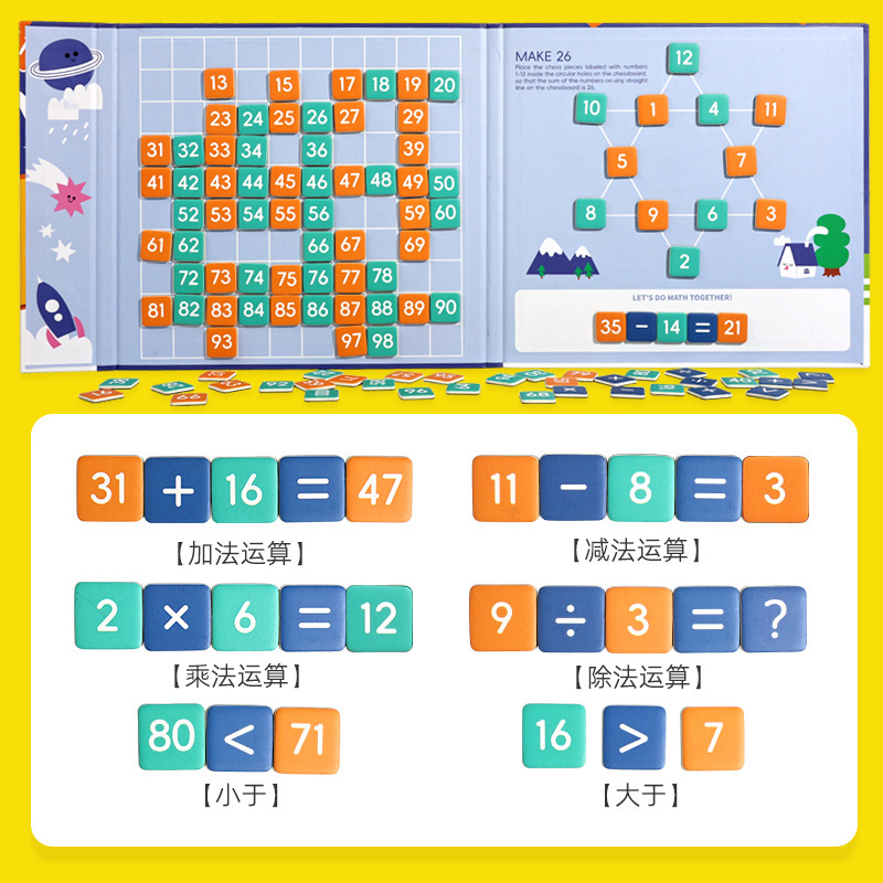 cpc 百数板蒙氏教具数字启蒙数感数学玩具磁吸一百板幼儿认知思维|undefined