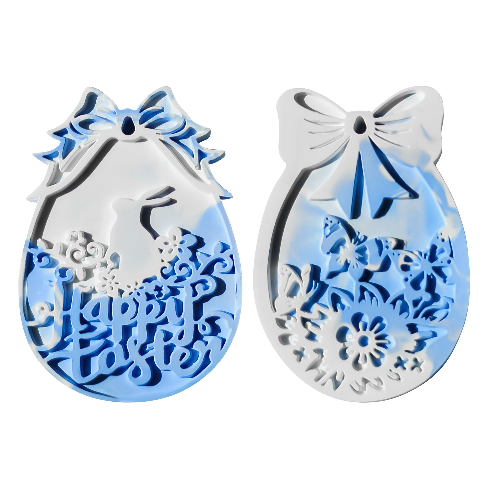 Jiahui conejo de Pascua tira magnética silicona molde diy huevo fragancia expandir piedra tira magnética decoración