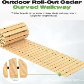 木制花园小径花园走道防滑户外木板路海滩露台后院婚礼派对通道