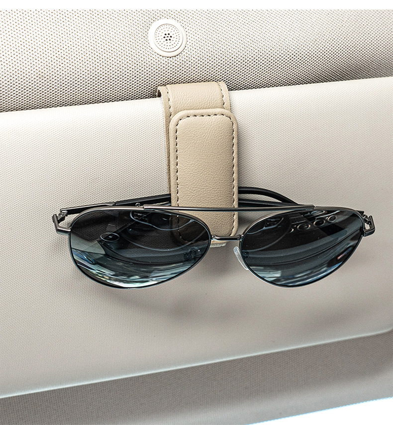 Car glasses clip sunglasses frame sun visor storage box artifact car driving car sunglasses multi-function clip