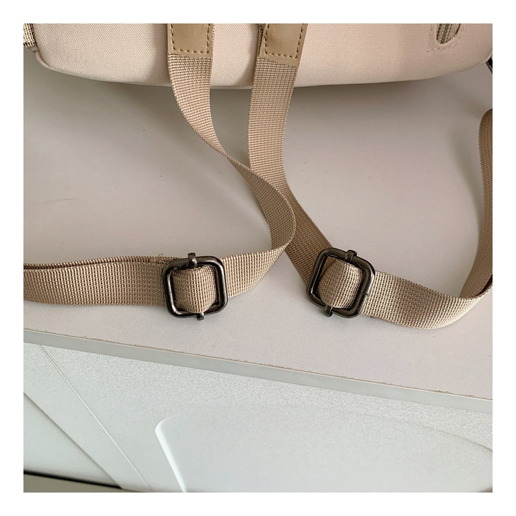 Cross-border women's multi-functional backpack, canvas chest bag, single-shoulder crossbody bag, multi-layered casual large-capacity bag undefined