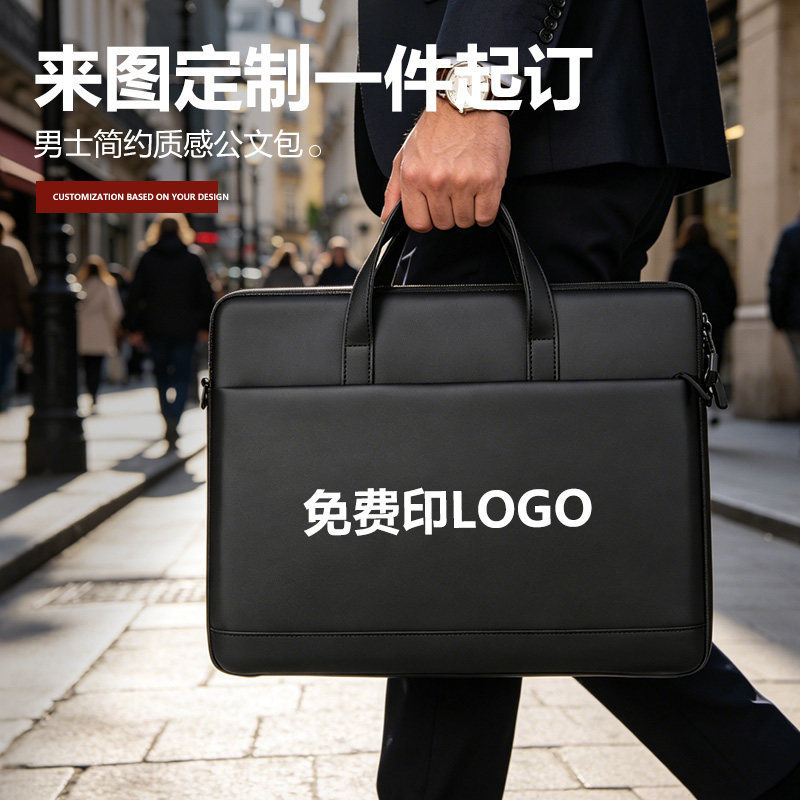 Large-Capacity Business Laptop Bag, Men's Notebook Sleeve Bag, Multi-Functional Cross-Body Briefcase, with Logo Printing Available Large-Capacity Business Laptop Bag, Men's Notebook Sleeve Bag, Multi-Functional Cross-Body Briefcase, with Logo Printing Available
