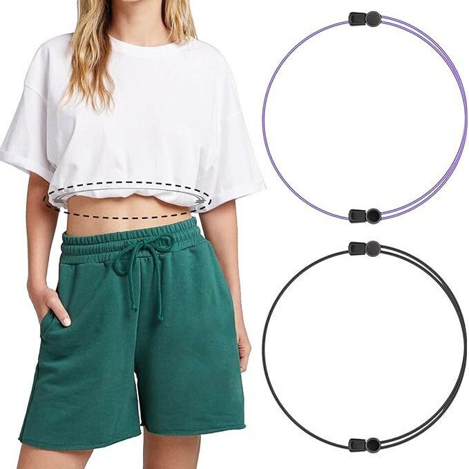 Cross-Border Top Shortening Tool, Shirt T-Shirt, Seamless Waist Fixator, Clothes Shortening, Invisible Adjustment Knot, Exposed Navel