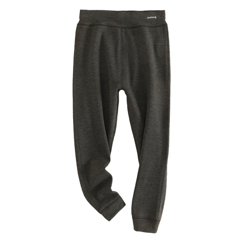 Plus-Size Children's Double-Layer High-Waisted Thermal Pants, Silk Wool Thickened Girls' Belly-Protecting Pants, Children's Extra-Large Acrylic Thermal Pants for Winter