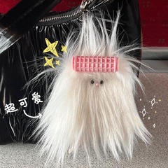 長い髪のモンスターペンダントニッチぬいぐるみフライドヘア人形ペンダント diy 編組ゴーストキーホルダーバッグペンダントイン