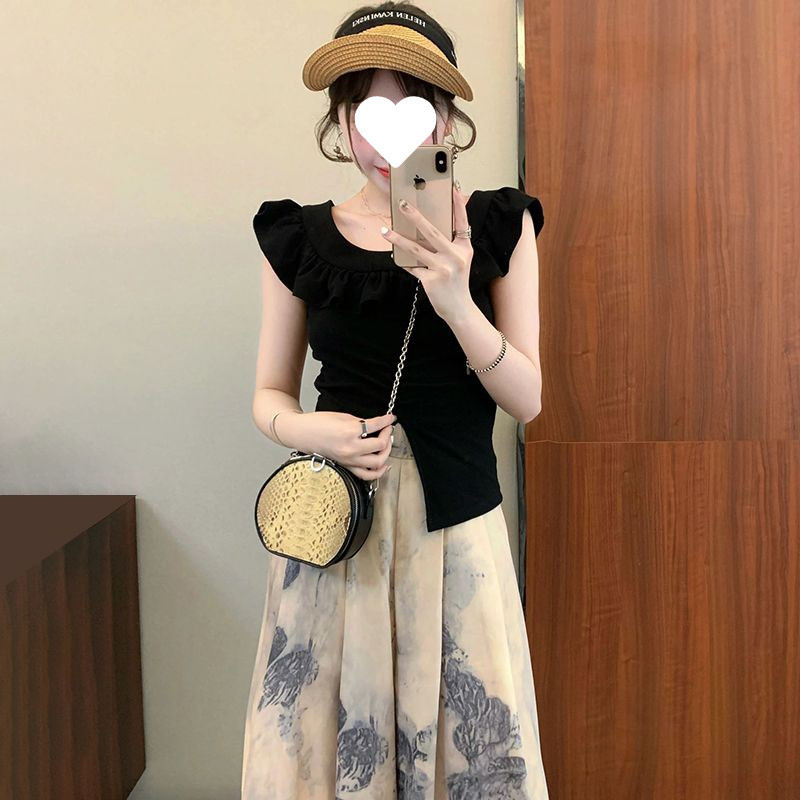 밤하늘 블랙 탑 단품 옵션