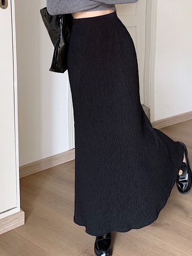 Relaxed pleated skirt summer temperament goddess style salt system mature cute dress