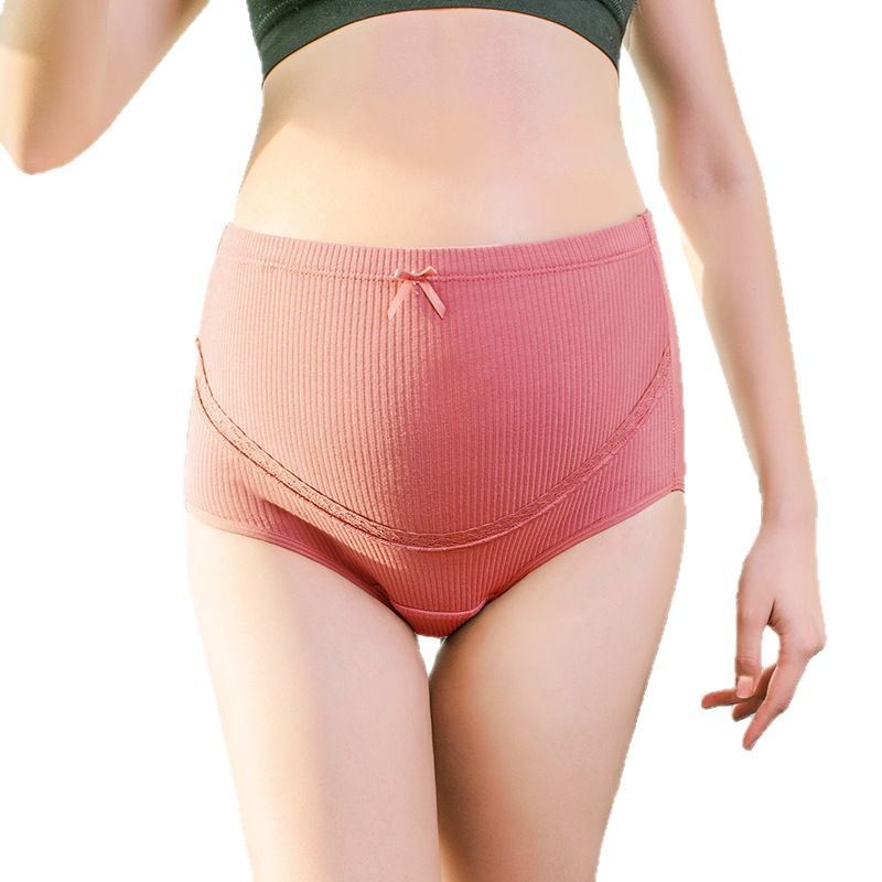 임산부 속옷 플러스 사이즈 통기성 높은 허리 복부 조정 늑골 높은 탄성 레이스 브리프 제조 업체