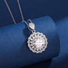 Import diamond pendant, necklace, USA, platinum 950 sample