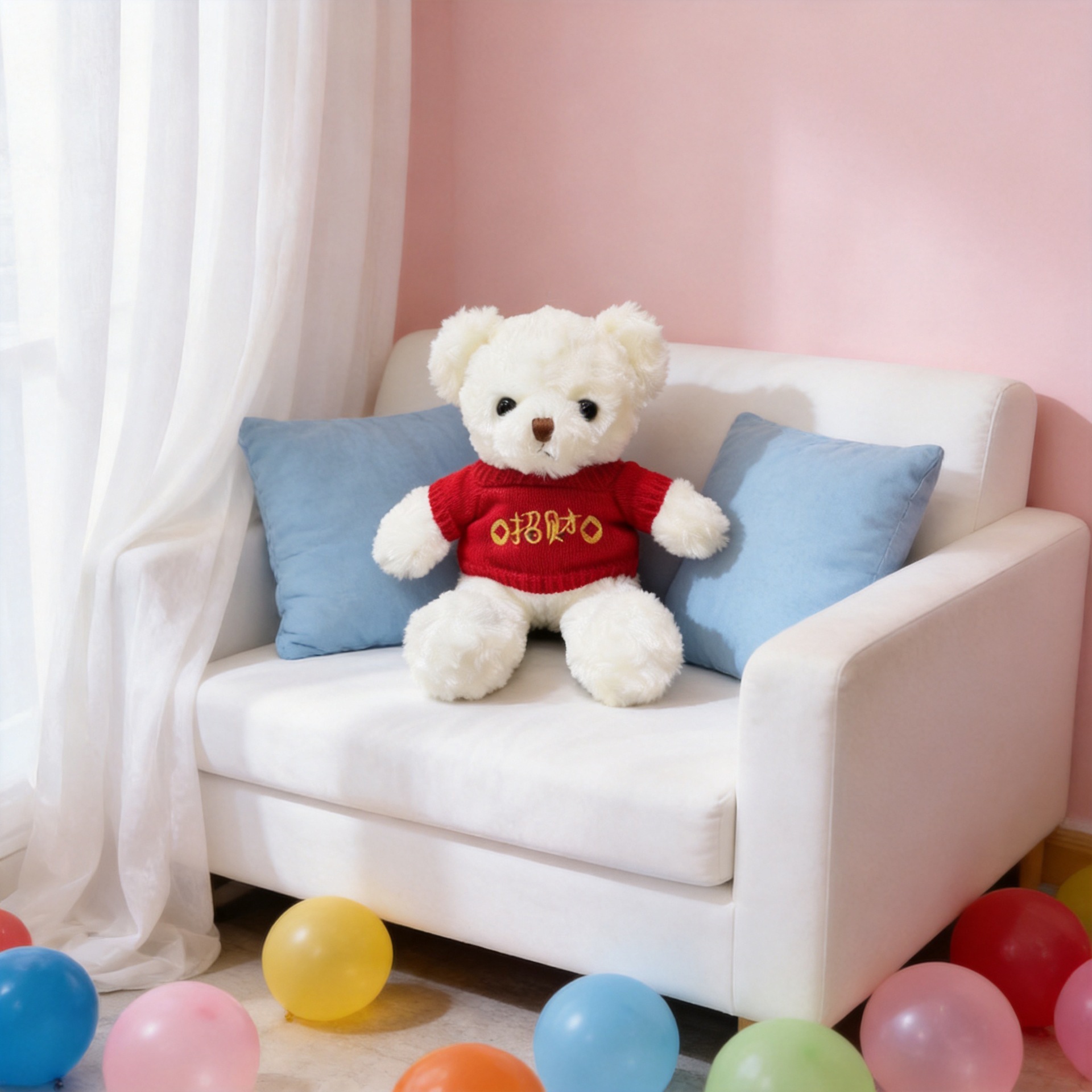 Muñecas de peluche al por mayor emoción acompañante vestido juguetes de peluche regalo de cumpleaños abrazar osos muñecas
