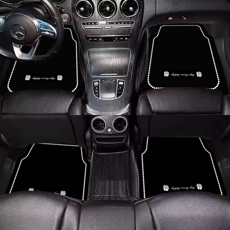 Light Luxury Style Universal Car Floor Mat, Diatomaceous Earth Foot Mat, Single Absorbent Mat for the Driver's Seat, Dirt-Resistant and Easy to Clean Car Mat