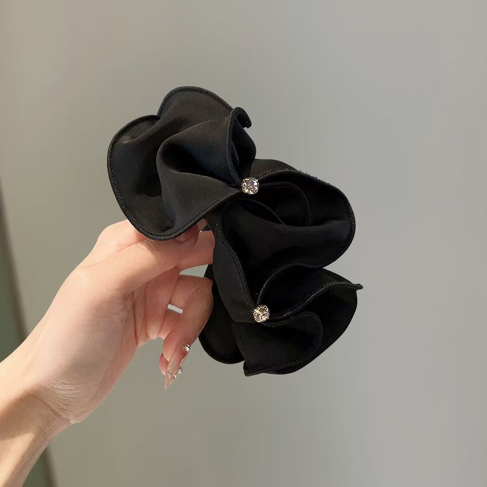 Élastique à cheveux élégant avec strass pour queue de cheval_voghion.com