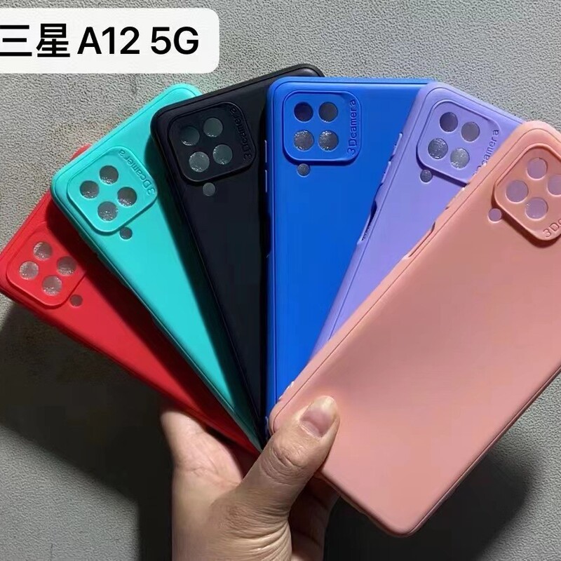 Applicable to Samsung model A12-5G 1. 6mm color fine frosted fine hole soft rubber TPU phone case protective cover Applicable to Samsung model A12-5G 1. 6mm color fine frosted fine hole soft rubber TPU phone case protective cover