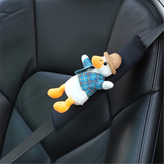 Car Seat Belt Shoulder Cover Plush Cartoon Anti-Strangle Car Seat Belt Creative Cute Car Accessories
