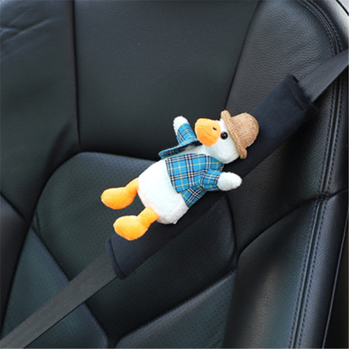 Car Seat Belt Shoulder Cover Plush Cartoon Anti-Strangle Car Seat Belt Creative Cute Car Accessories