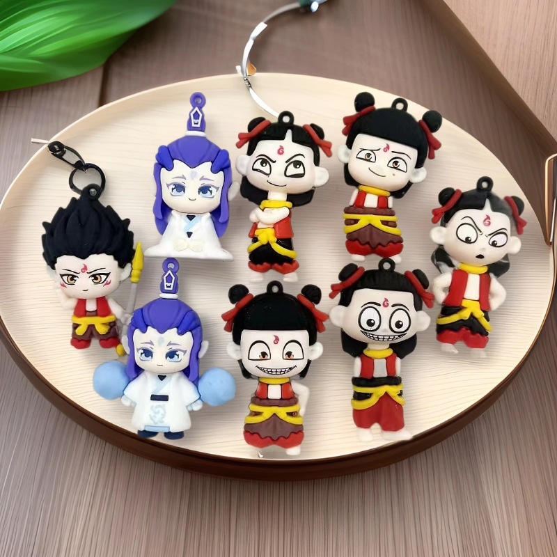 Dibujos animados de paisajismo de pecera Nezha Ao Bing Doll Decoración flotante Adornos suspendidos Demon Boy Naohai Fábrica de modelos explosivos