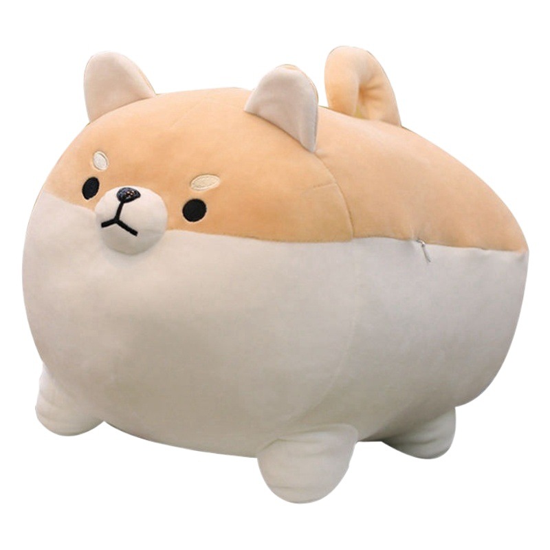 Suave muñeca Corgi lindo Shiba Inu de peluche de juguete mentira muñeca del perro Ragdoll almohada para dormir transfronteriza