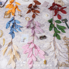 仿真橡皮叶假绿植物仿真树叶子婚庆婚礼堂布置装饰造景插花工程