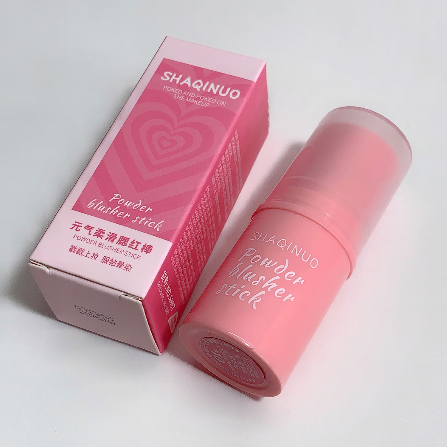 SHAQINUO Vitality - Barra de Rubor Suave, Mate, Contorneadora e Iluminadora, Rubor en Crema Anti-Manchas, Cosméticos