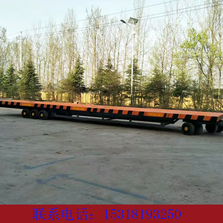 按需牵引式重型平板拖车 厂家小型中性重型平板车 大小可制作送货