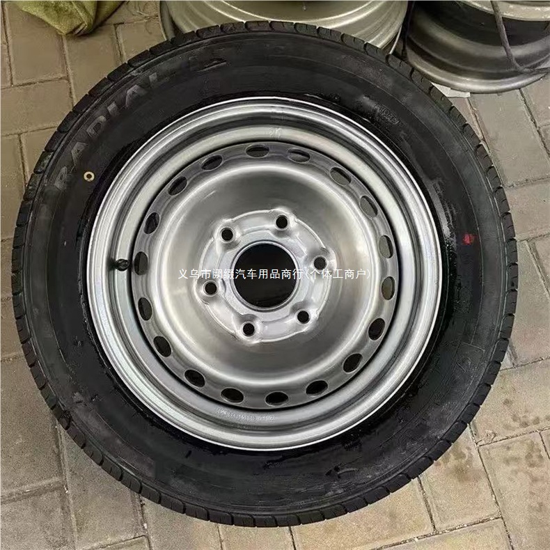 Disassembled wheel hub and spare tire assembly 155 165 175 185 195 205 etc. 13 14 15 16 17 Man