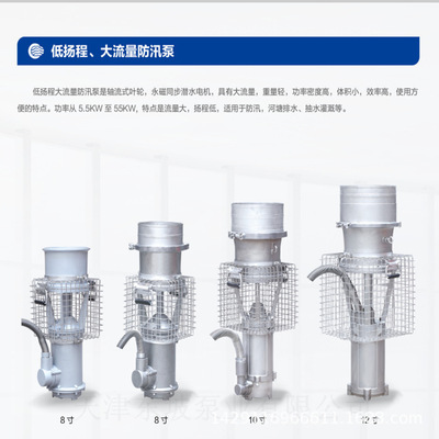 便携式潜水泵 大流量防汛泵 轴流潜水泵  防汛排涝潜水泵|ru