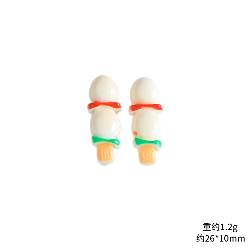 卡通食玩烧烤串串树脂配件diy奶油胶鞋扣水杯冰箱贴发夹饰品材料|undefined