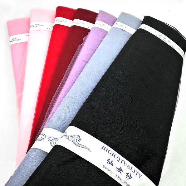 Fairy Gauze Flower Gauze Snow Gauze Mesh Bouquet Gauze Curtain Material Black Gauze Floral Rose Wrapping Paper White Black