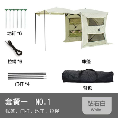 quick-open tent, outdoor | Avtomobil dam çadırları - milky-white-set-one-default