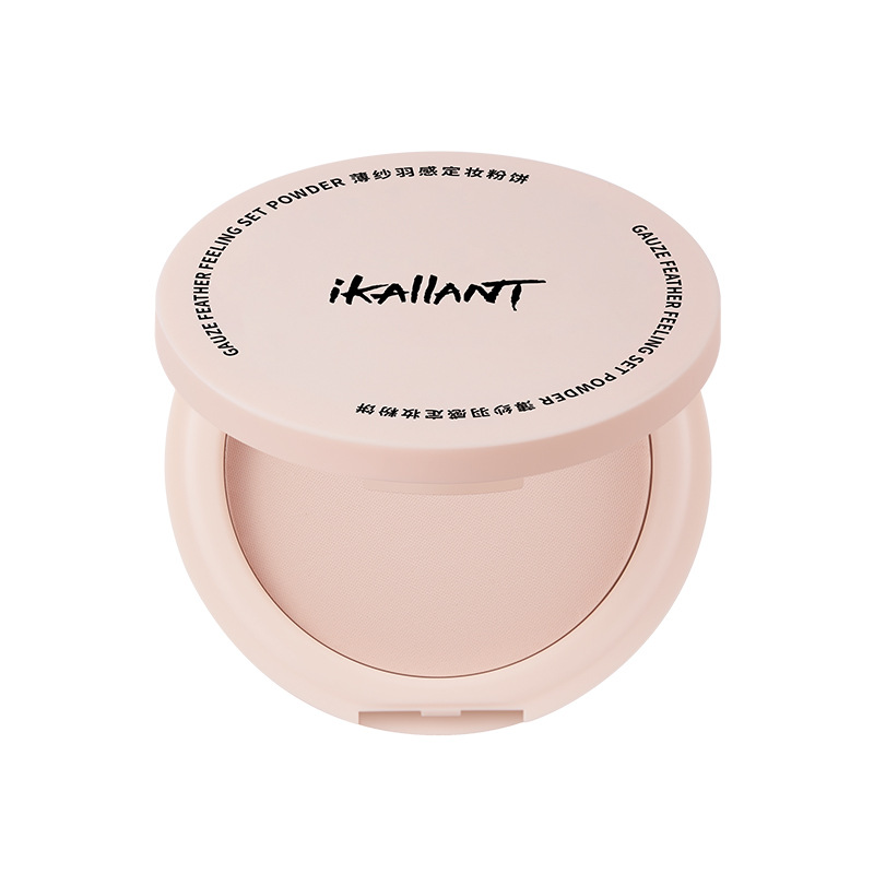 Polvo de maquillaje de plumas de tul de Kelauder, maquillaje de larga duración, corrector mate, maquillaje de polvo de brillo natural impermeable