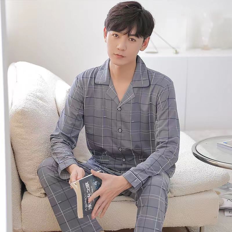긴 소매 바지 남성-스퀘어 칼라 2307 다크 그레이