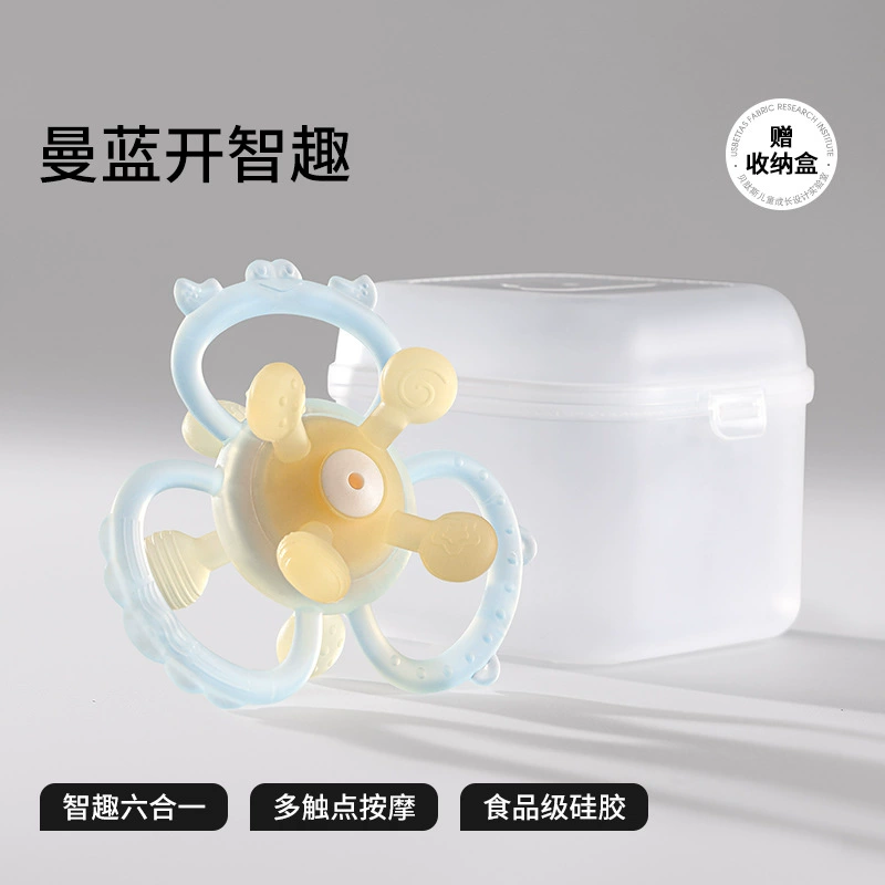 贝肽斯 Children's grabber, silicone toy, teether, can bite, 6 month, 1 years